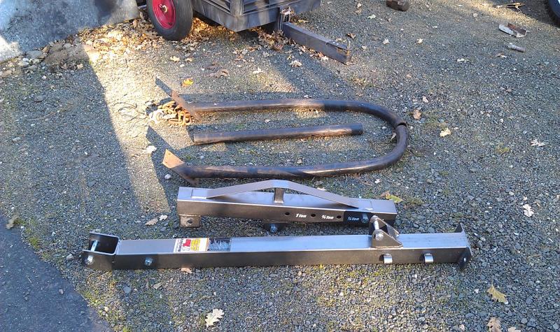 Arm and Roll Bar Parts Laid Out