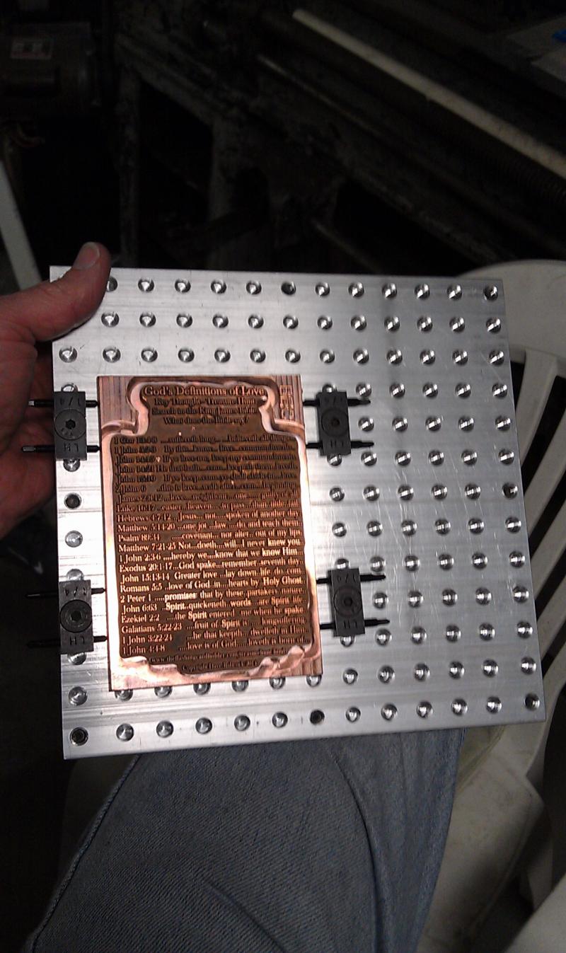 Test Mounting A Copper Die